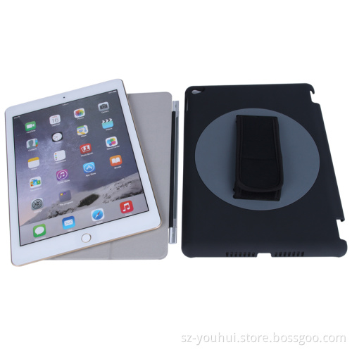 Special design rotating 360 degree For iPad Air 2 Case With Handle smart case factory price